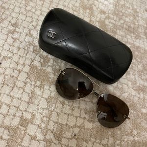 Vintage CHANEL Aviator Unisex Sunglasses